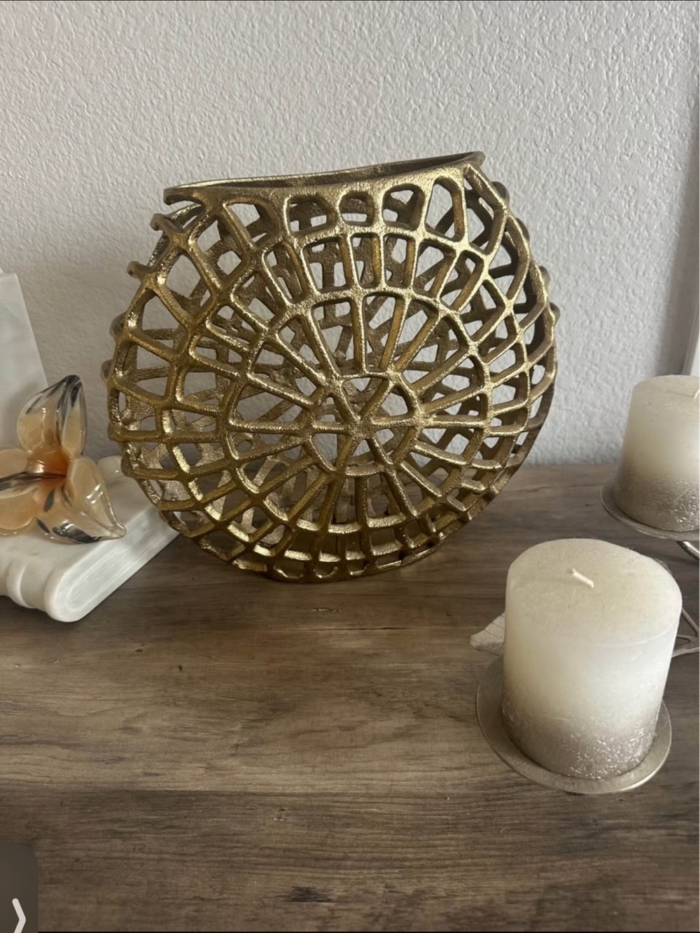 Gold Decorative Metal Sculpture